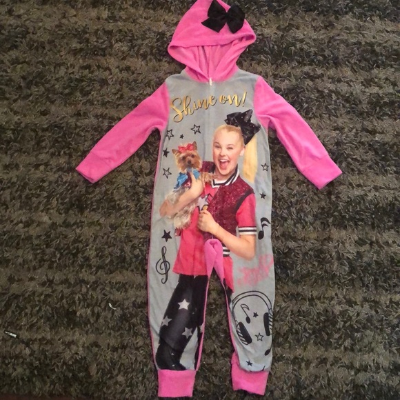 Nickelodeon Pajamas Nickelodeon Jojo Siwa Footless Onesie Pajamas 4t Poshmark